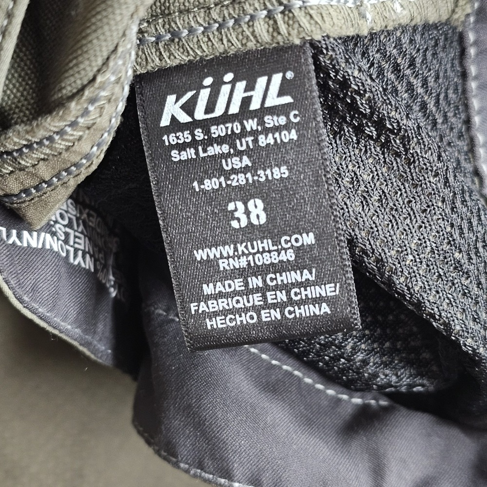 Kuhl Shorts Men's Size 38X10 Outdoor Hiking Born In The Mountains Brown - Picture 6 of 10